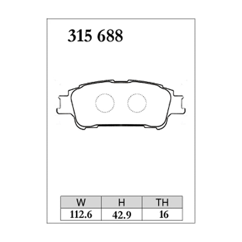 Dixcel ES Type Brake Pads - Rear - NOAH/VOXY ZWR/ZRR80G/ZWR85/ZR
