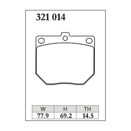 Dixcel Z Type Brake Pads - Front - Skyline GC10/HGC10