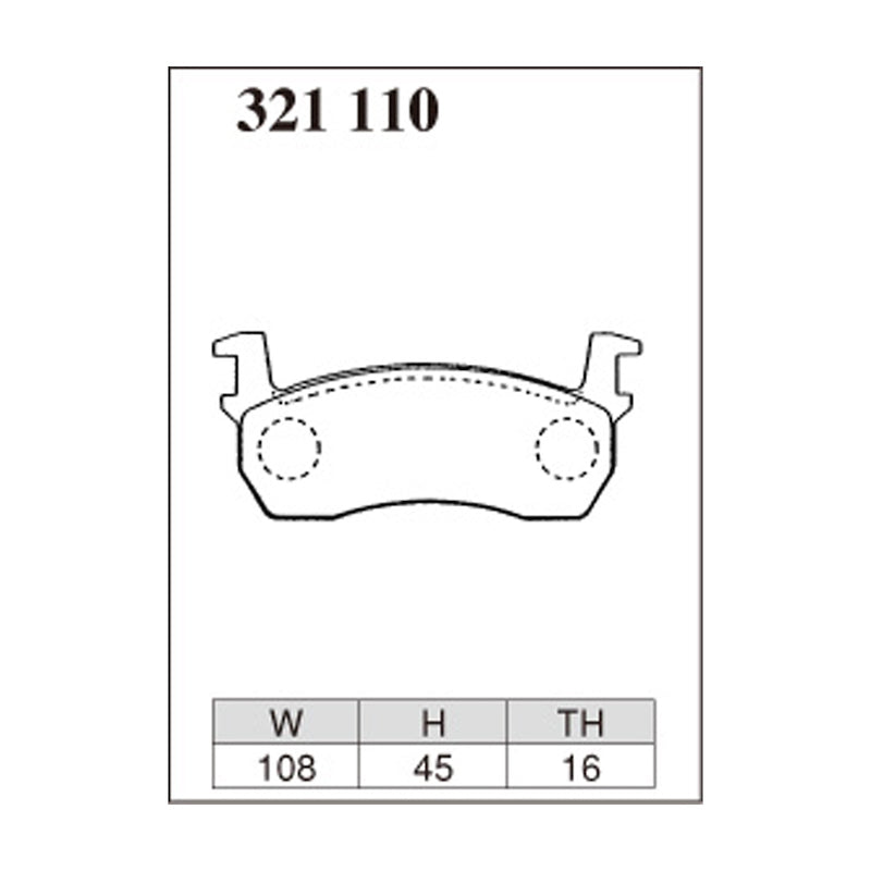 Dixcel Z Type Brake Pads - Front - MARCH K10