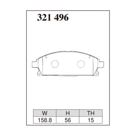 Dixcel Z Type Brake Pads - Front - Place U31