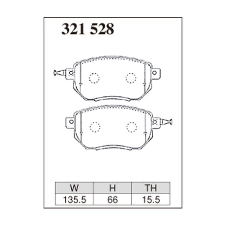 Dixcel ES Type Brake Pads - Front - MURANO M50