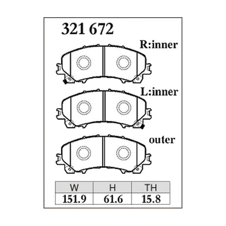 Dixcel ES Type Brake Pads - Front - Skyline V37
