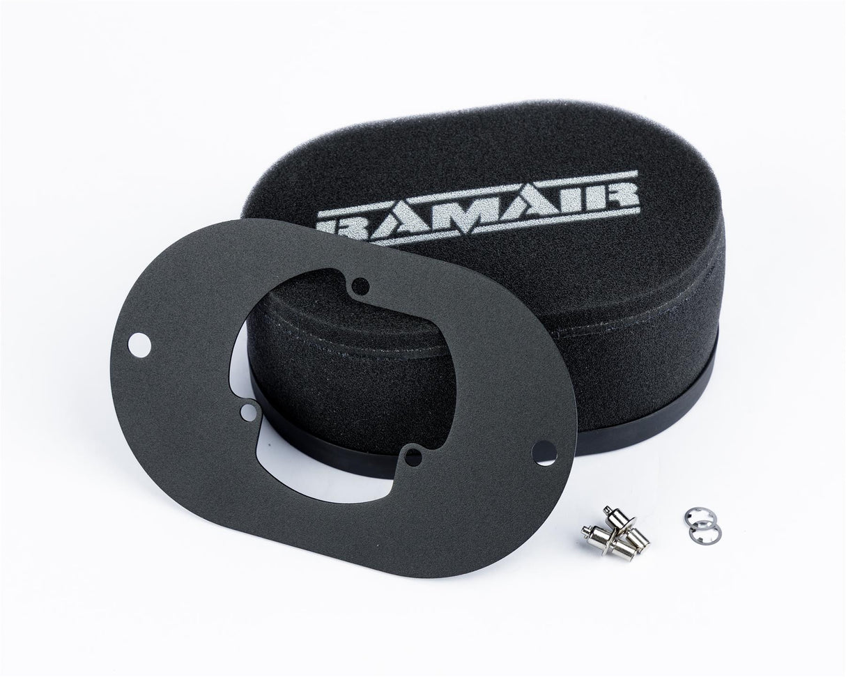 Ramair Carburettor Foam Air Filter with Baseplate to fit Pierburg 2B2, 2B4, 2B5 - 25mm Internal Height