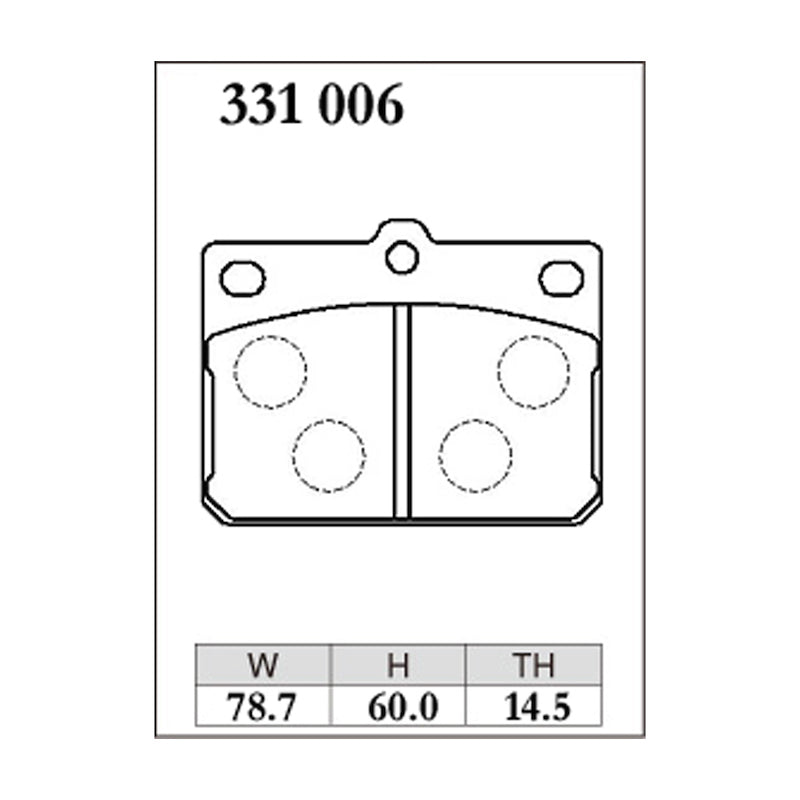 Dixcel ES Type Brake Pads - Front - ACCOSJ-SM