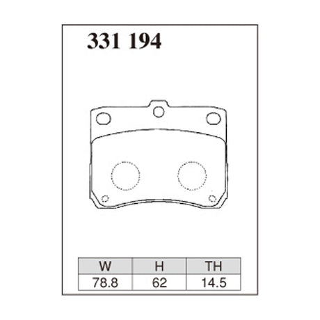 Dixcel Z Type Brake Pads - Front - PA1