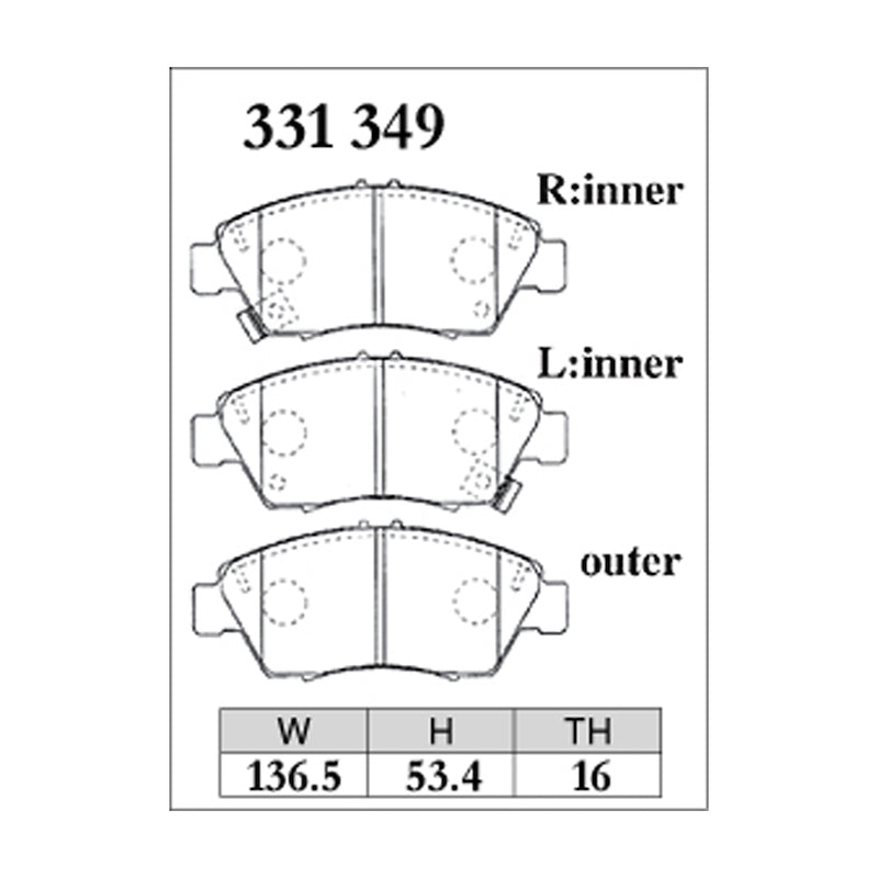 Dixcel ES Type Brake Pads - Front - FD3/ES9