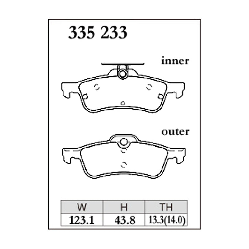 Dixcel ES Type Brake Pads - Rear  - FK2