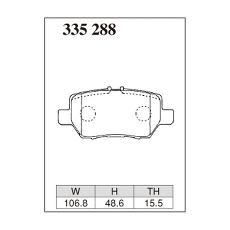 Dixcel Z Type Brake Pads - Rear - Legend KB1 04/10-