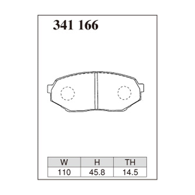 Dixcel Z Type Brake Pads - Front - Z 341 166