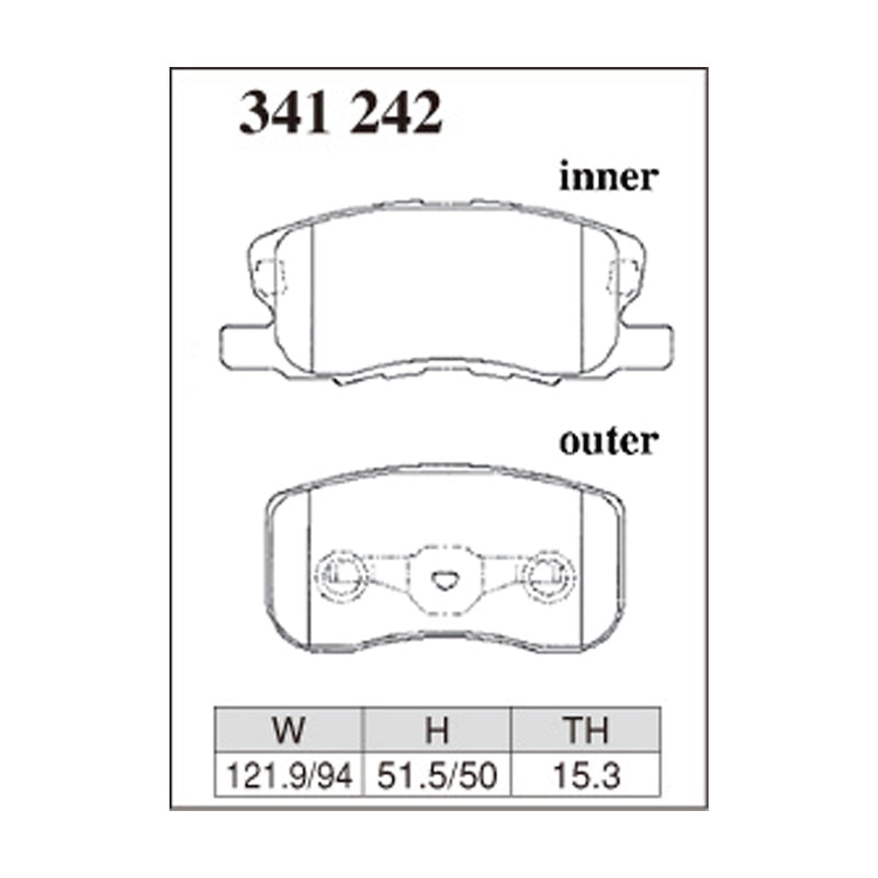 Dixcel Z Type Brake Pads - Front - Ket Z25/26/27/28A 02-