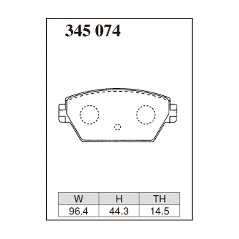 Dixcel Z Type Brake Pads - Rear - Mirage C73A/83A (87/1-/91/10)