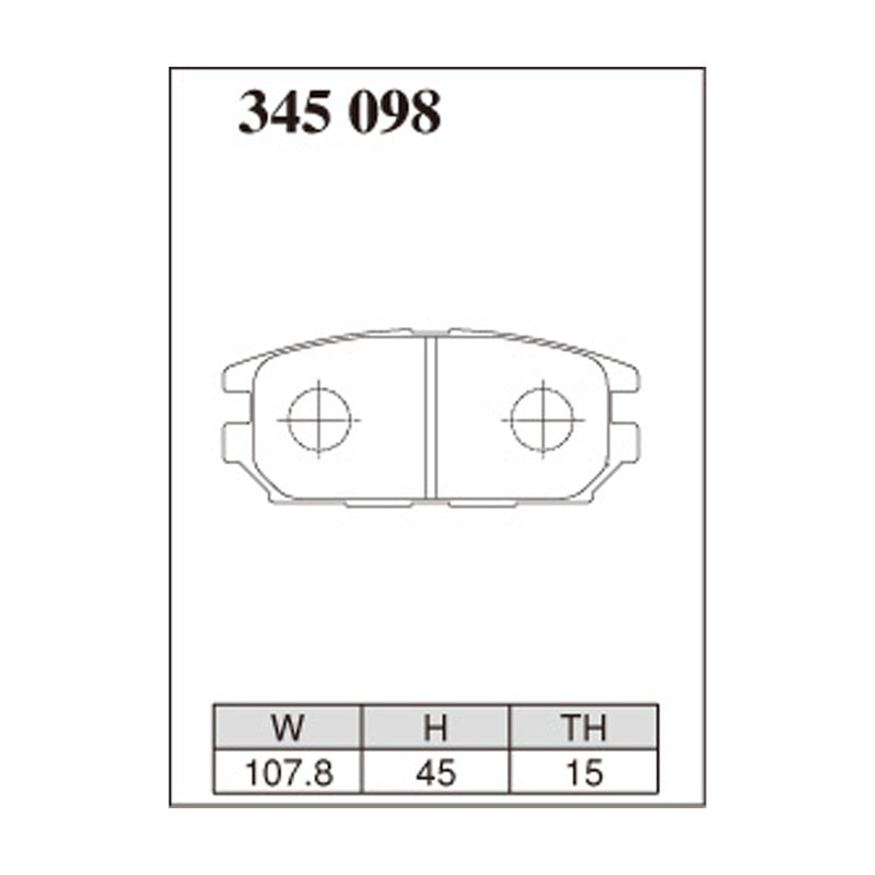 Dixcel ES Type Brake Pads - Rear - CN9A F25/27A