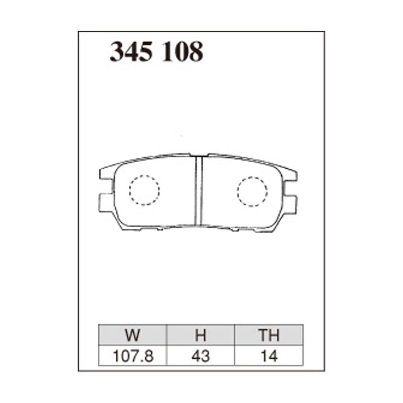 Dixcel Z Type Brake Pads - Rear - Pajero V14/24/34V Turbo