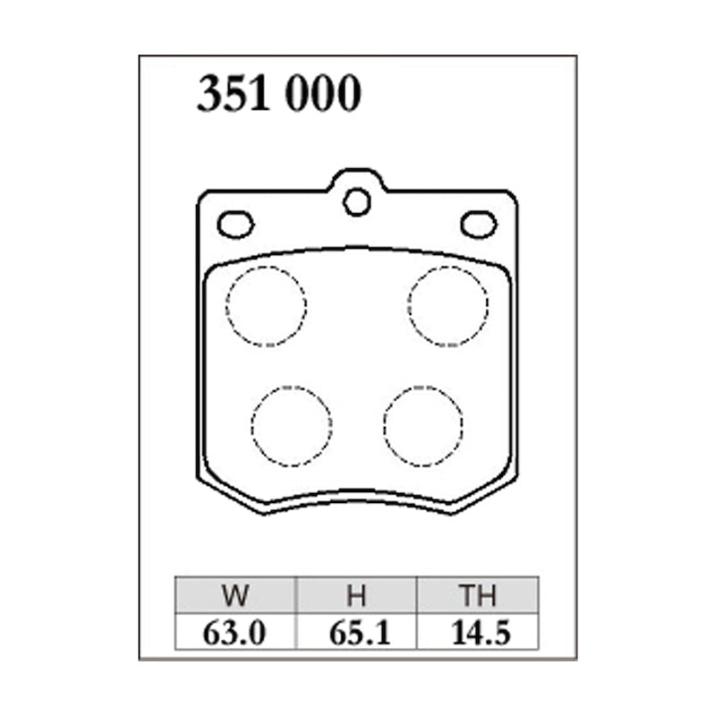 Dixcel ES Type Brake Pads - Front - SPA/STB 1000/1300