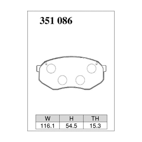 Dixcel Z Type Brake Pads - Front - LUCE HCEP/HCSS/HC3S/HCFS
