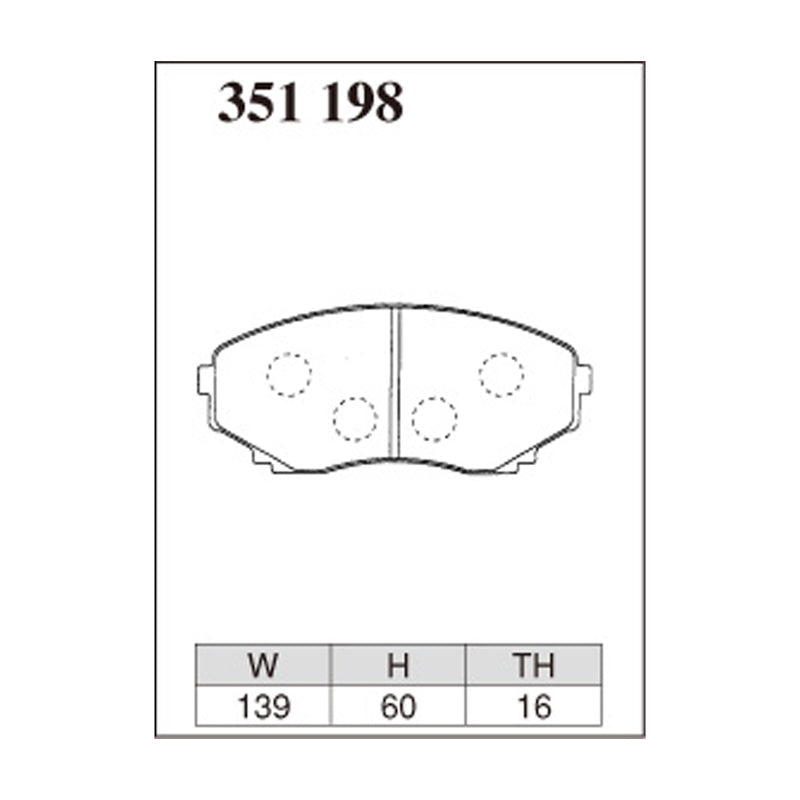Dixcel Z Type Brake Pads - Front - Z 351 198