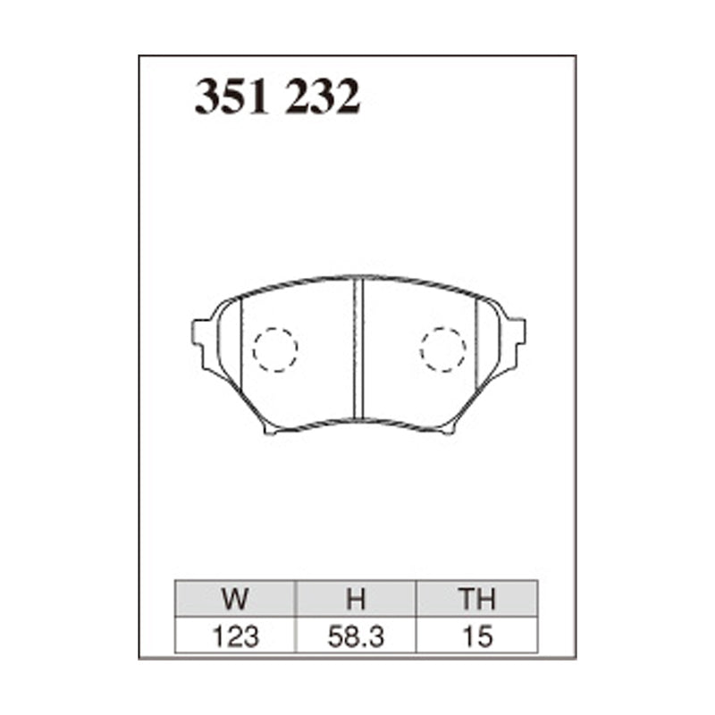 Dixcel ES Type Brake Pads - Front - NB6C (NR-A) NB8C (RS Mazda Speed Turbo)