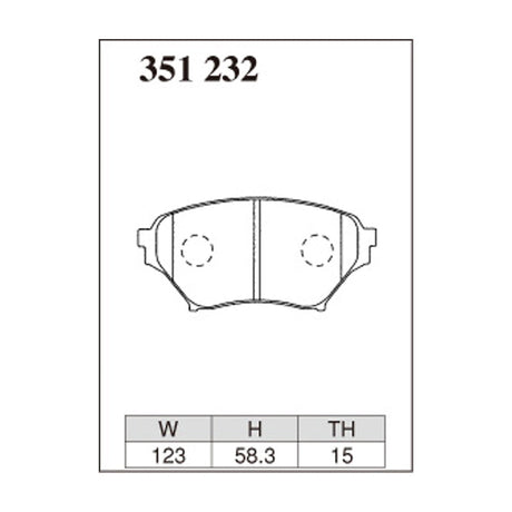 Dixcel ES Type Brake Pads - Front - NB6C (NR-A) NB8C (RS Mazda Speed Turbo)