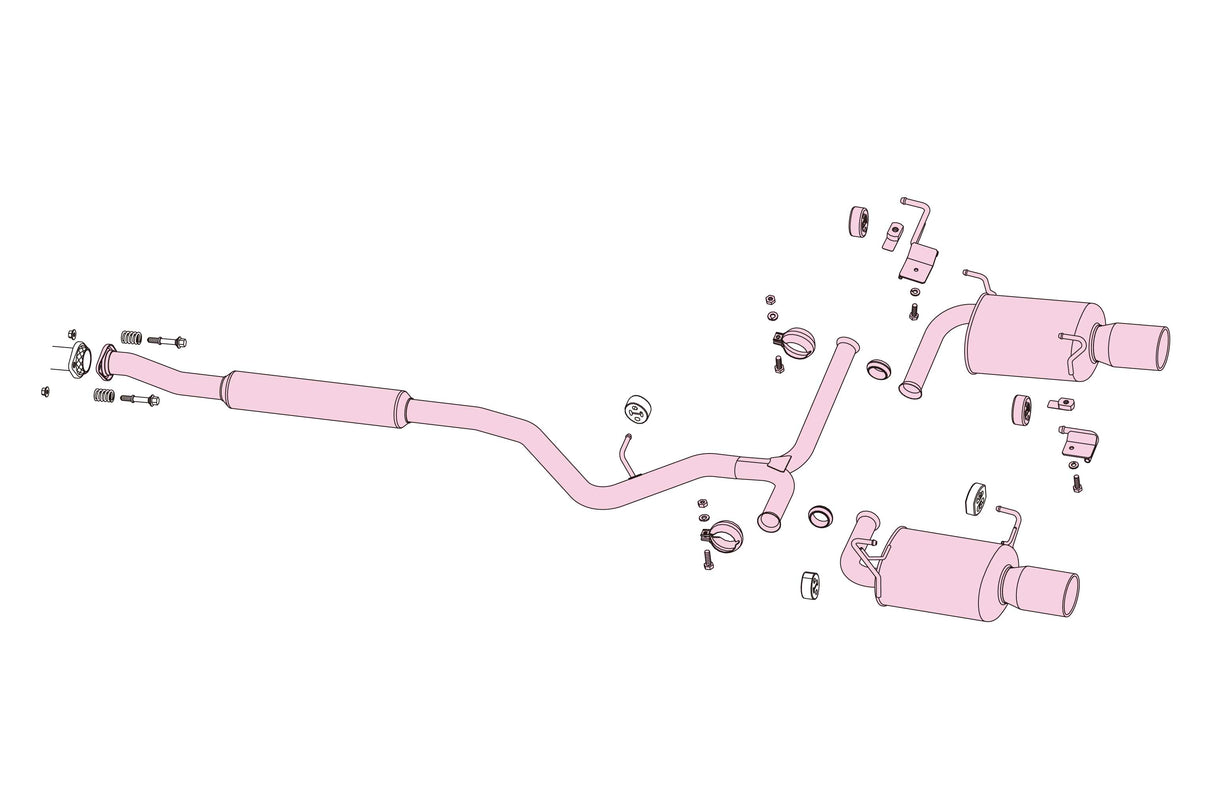 Fujitsubo A-R Exhaust - Subaru Legacy Touring Wagon 2.5 NA BRM