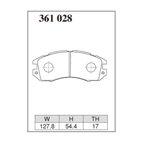 Dixcel Z Type Brake Pads - Front - IMPREZA GC1/2 -96/9