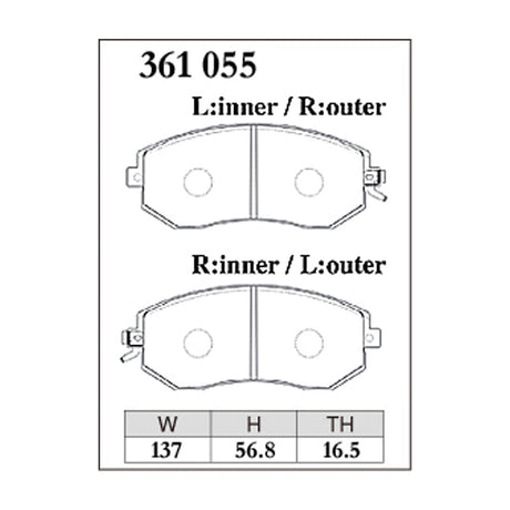 Dixcel ES Type Brake Pads - Front - GR86, GT86, BRZ