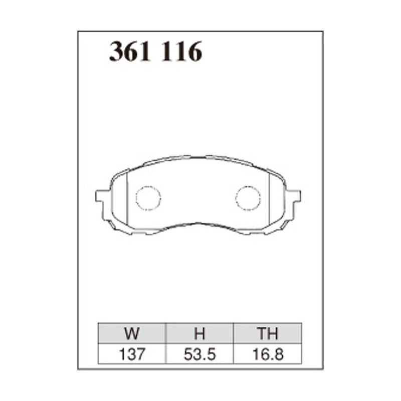Dixcel ES Type Brake Pads - Front - GG2/3