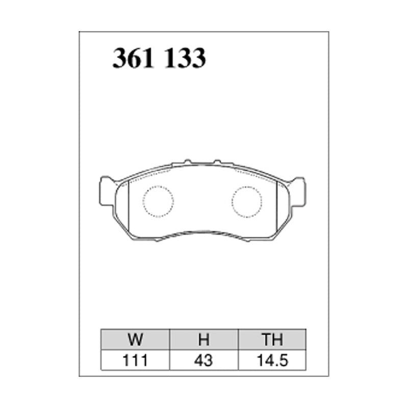 Dixcel ES Type Brake Pads - Front - Sambar TT1/2