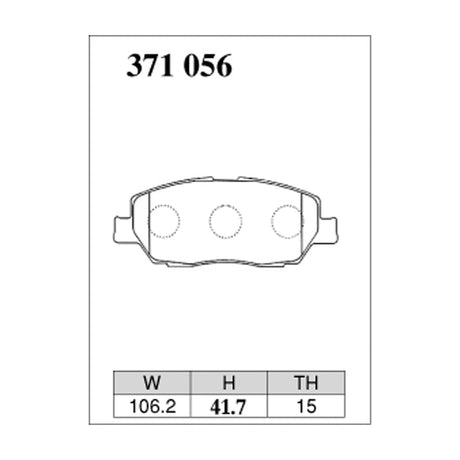 Dixcel Z Type Brake Pads - Front - Evary DA62W/DA52W