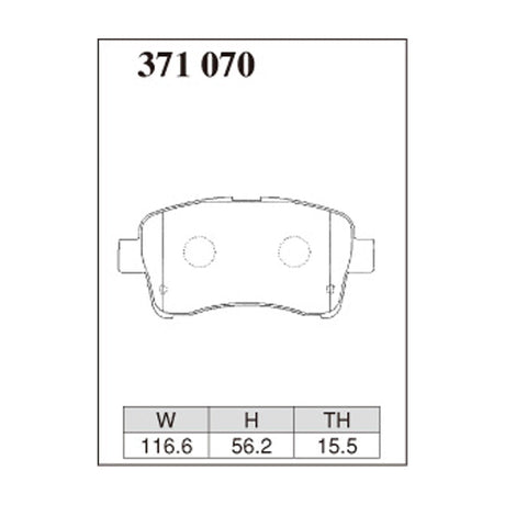 Dixcel Z Type Brake Pads - Front - Z 371 070