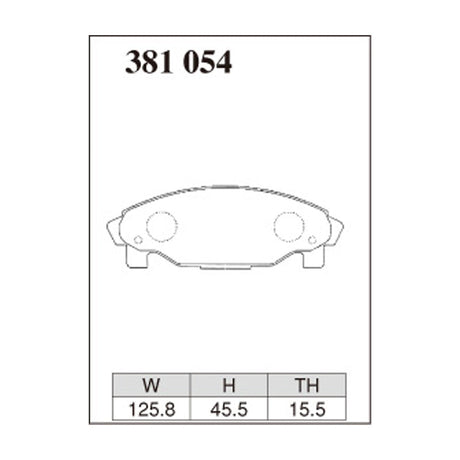 Dixcel Z Type Brake Pads - Front - Z 381 054