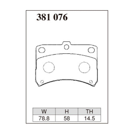 Dixcel ES Type Brake Pads - Front - L700 seri(NA)