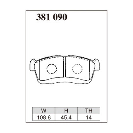 Dixcel ES Type Brake Pads - Front - Moo L160S (RS)
