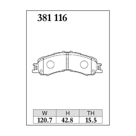 Dixcel Z Type Brake Pads - Front - Hijet S500P/S510P 15/11-