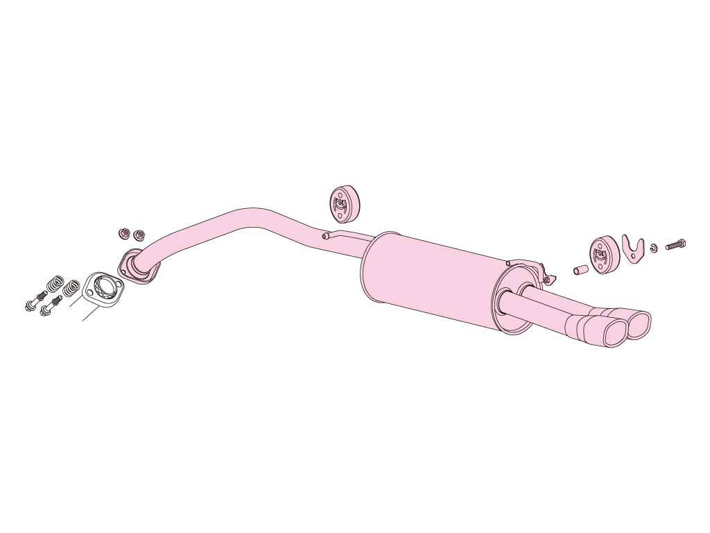 Fujitsubo A-S Exhaust - Toyota Prius V 1.8 2WD ZVW40W/ZVW41W