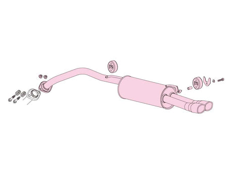 Fujitsubo A-S Exhaust - Toyota Prius V 1.8 2WD ZVW40W/ZVW41W