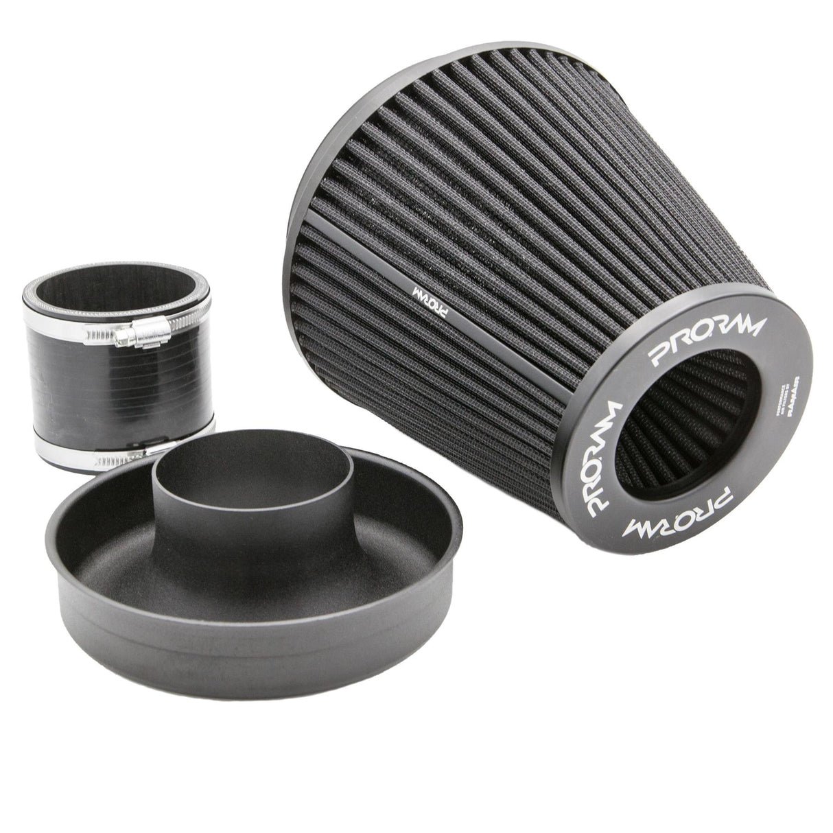 Ramair Proram 76mm (3inch) ID Neck Large Cone Air Filter with Velocity Stack and Coupling