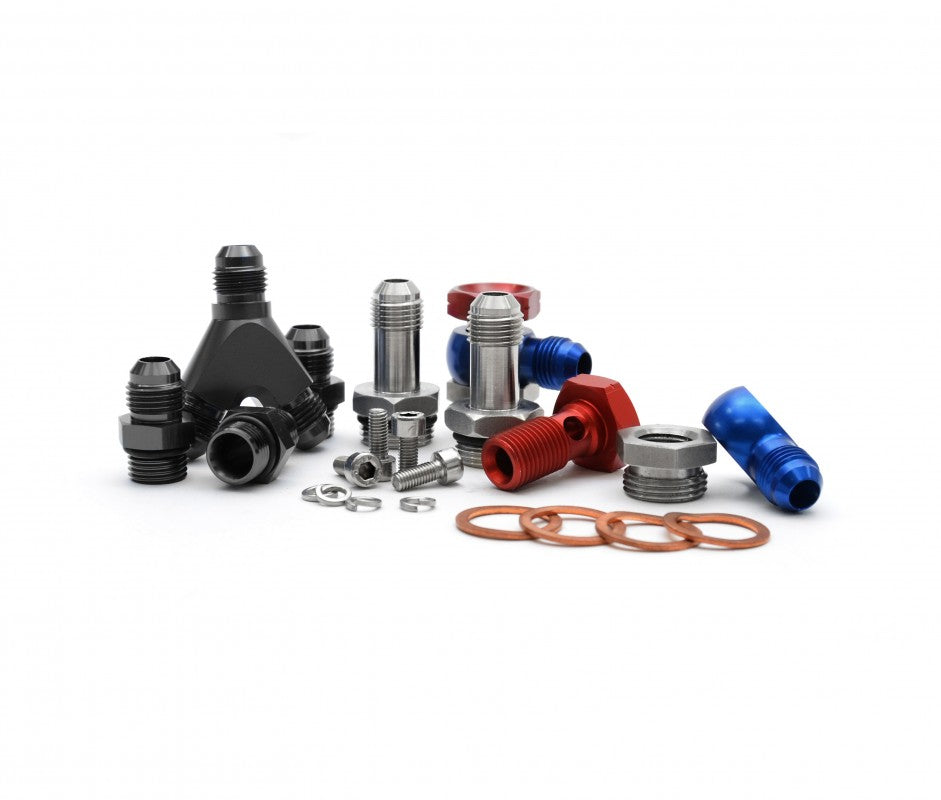 RCM V5/6 TOP FEED FUEL RAIL CONVERSION KIT / ROTATED TURBO