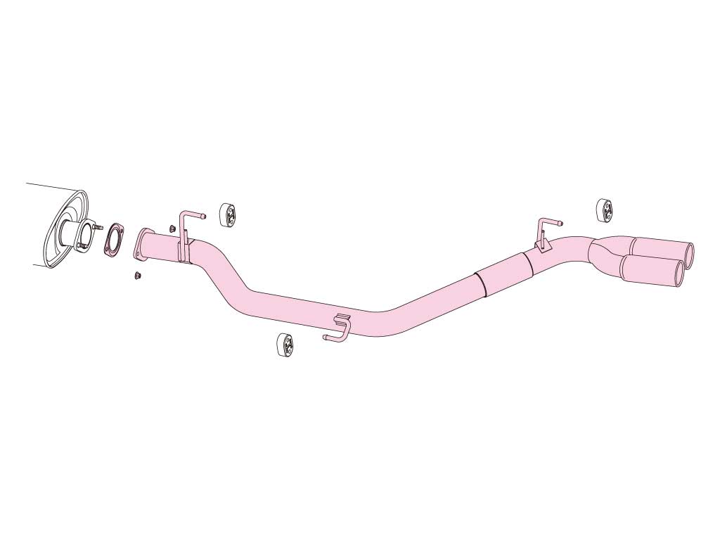 Fujitsubo A-S Exhaust - Nissan Elgrand 2.5 TE/TNE52