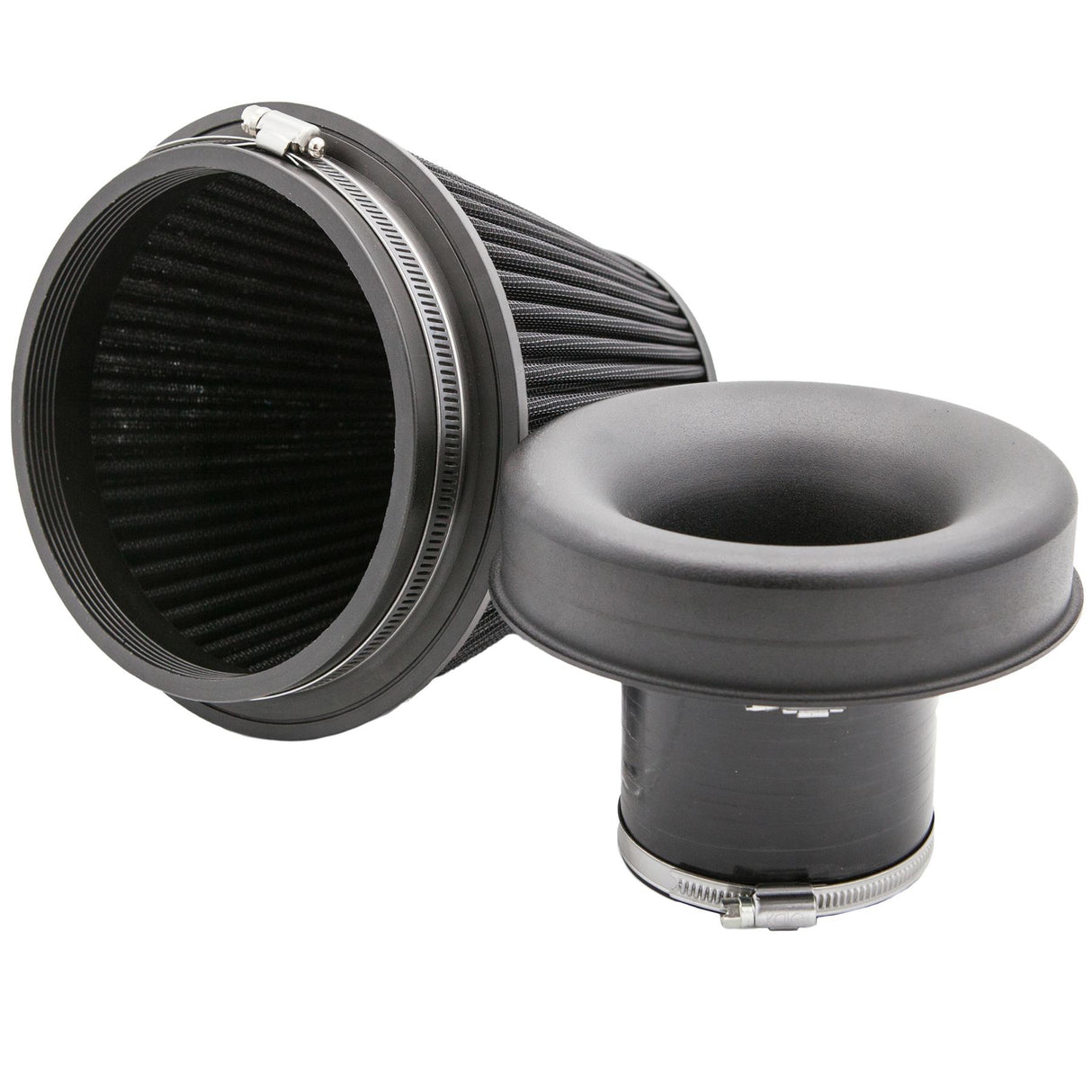 Ramair Ramair Pleated 102mm (4inch) ID Neck Large Cone Air Filter with Velocity Stack and Coupling