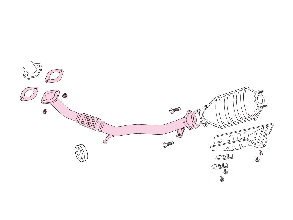 Fujitsubo Front Pipe - Mitsubishi Lancer Evolution/Ii/Iii CD/CE9A