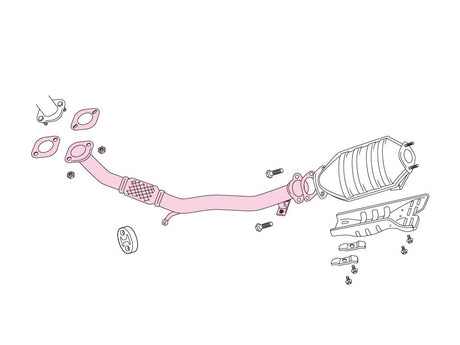 Fujitsubo Front Pipe - Mitsubishi Lancer Evolution/Ii/Iii CD/CE9A