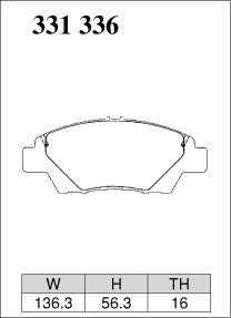 Dixcel Type M Brake Pads - Front - GK5 Jazz/Fit Sport/RS