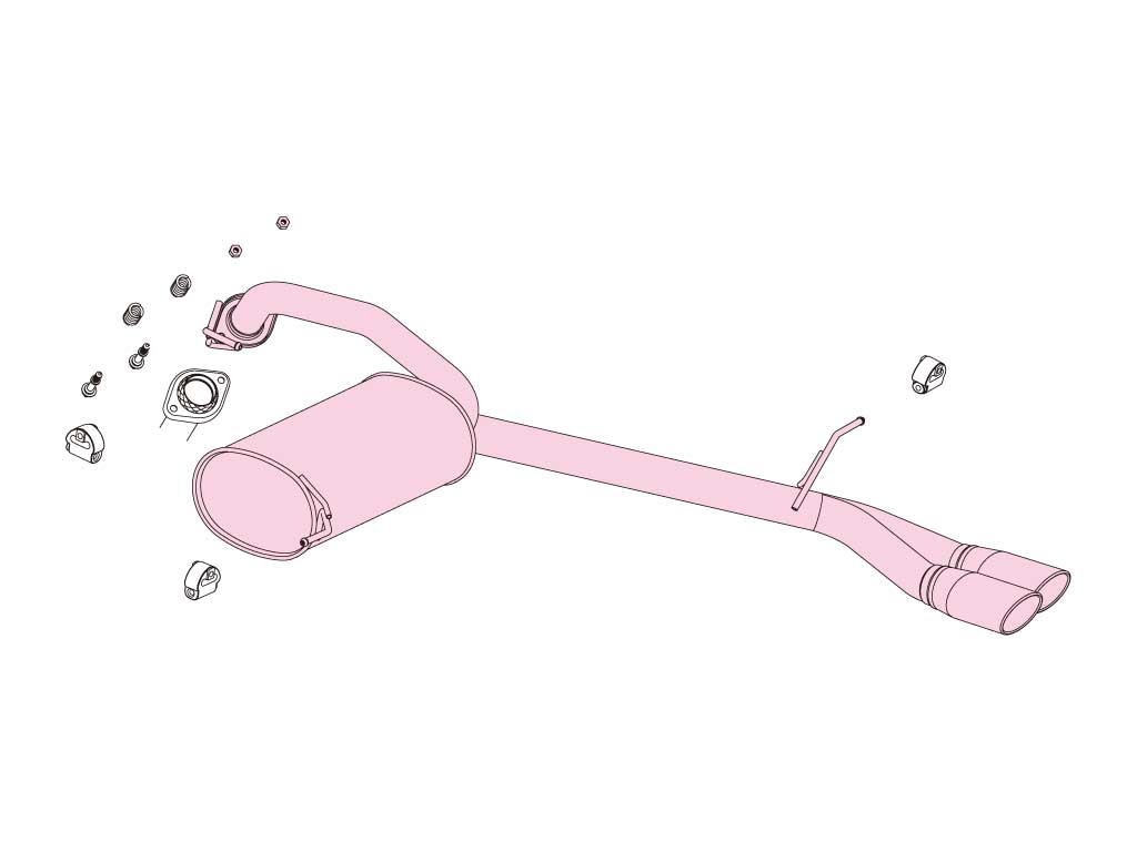 Fujitsubo A-S Exhaust - Honda Step Wgn 2.0 2WD RK1/5