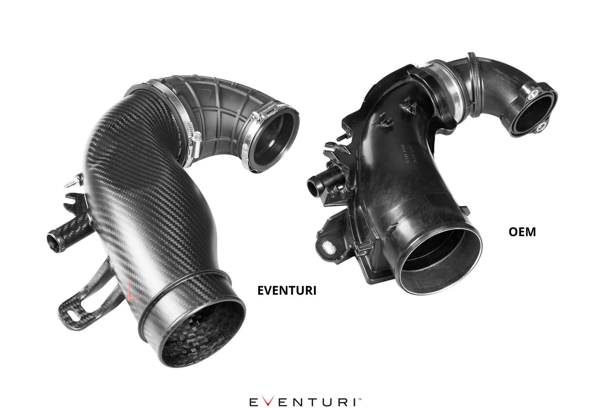 Eventuri Carbon Turbo Tube, Gloss Carbon - GR Yaris / GR Corolla
