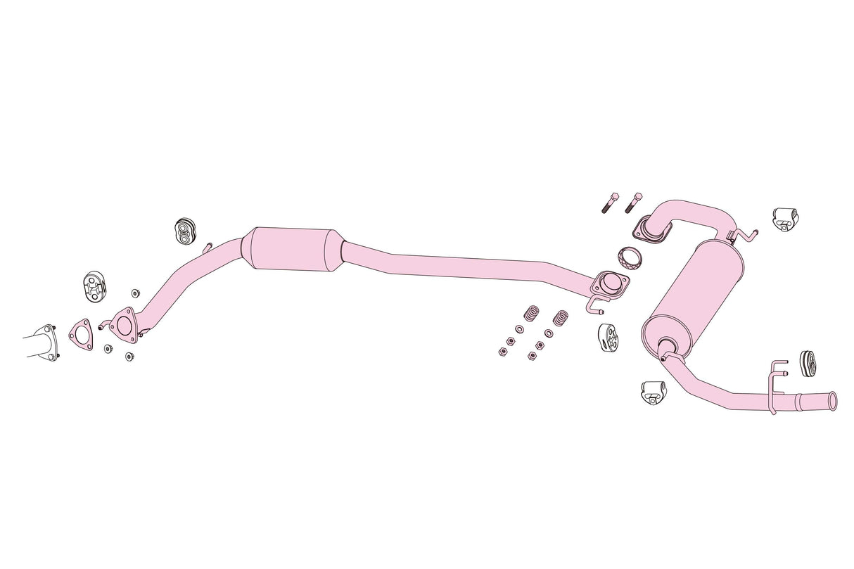 Fujitsubo Power Getter Exhaust - Honda Civic Type R Euro FN2