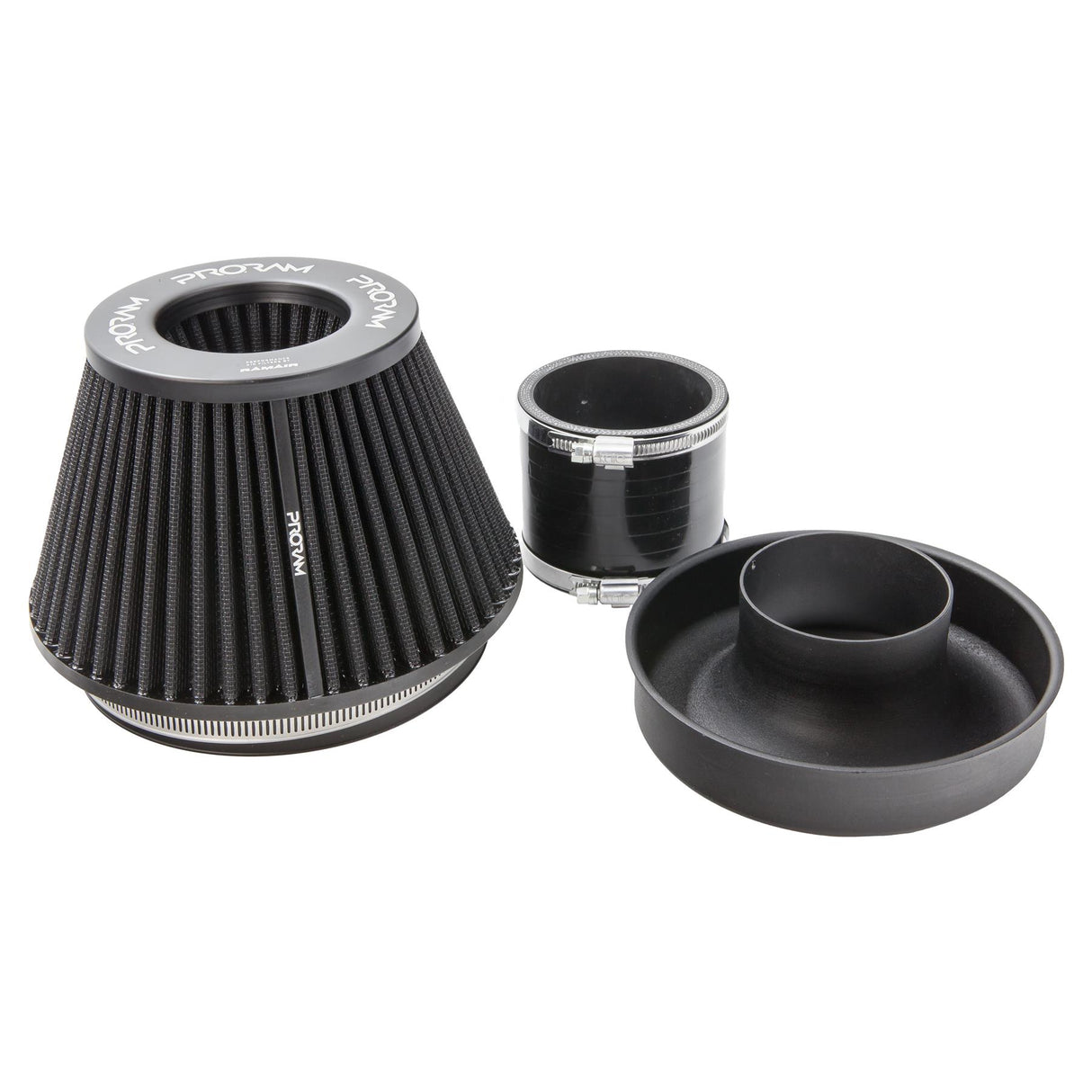 Ramair Ramair Pleated 83mm (3.25inch) ID Neck Medium Cone Air Filter with Velocity Stack and Coupling