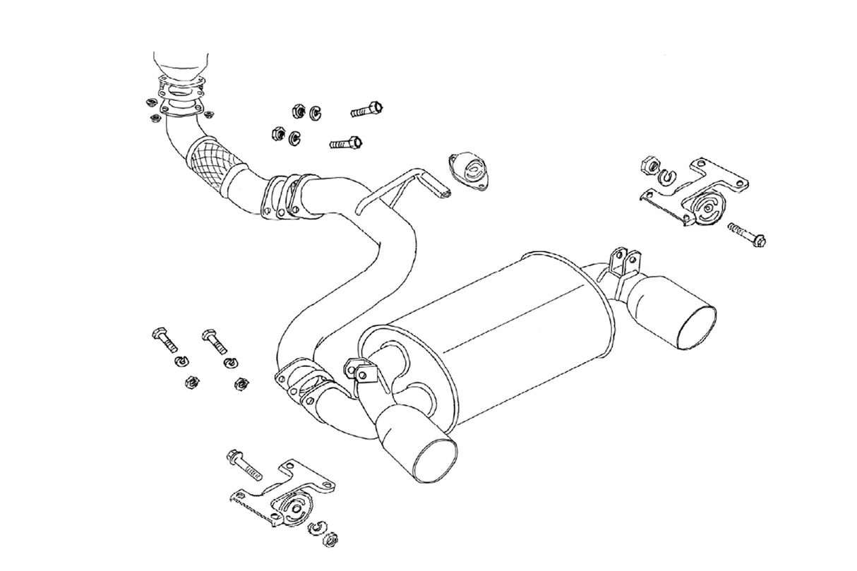 Fujitsubo Legalis R Exhaust - Toyota Mr2 Turbo SW20