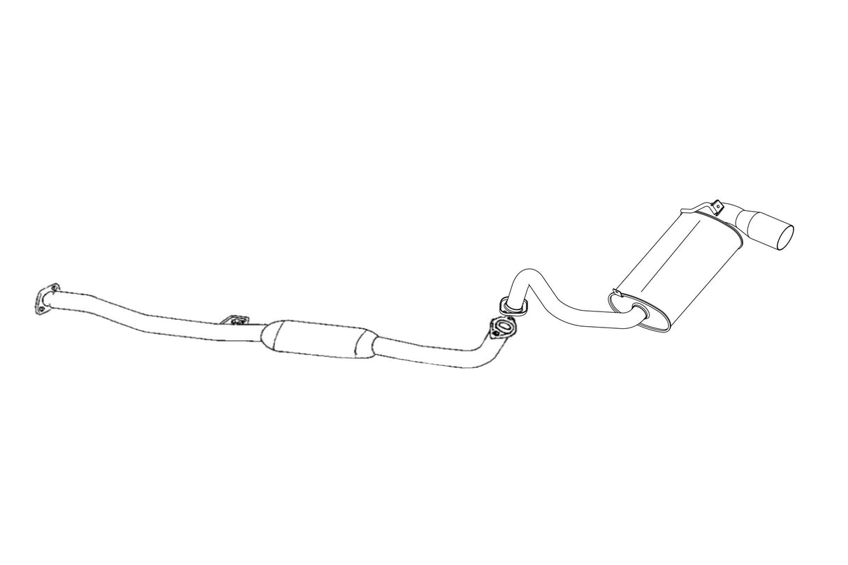 Fujitsubo Legalis 4 Exhaust - Mitsubishi Pajero Mini Turbo 4Wd H56A/H57A