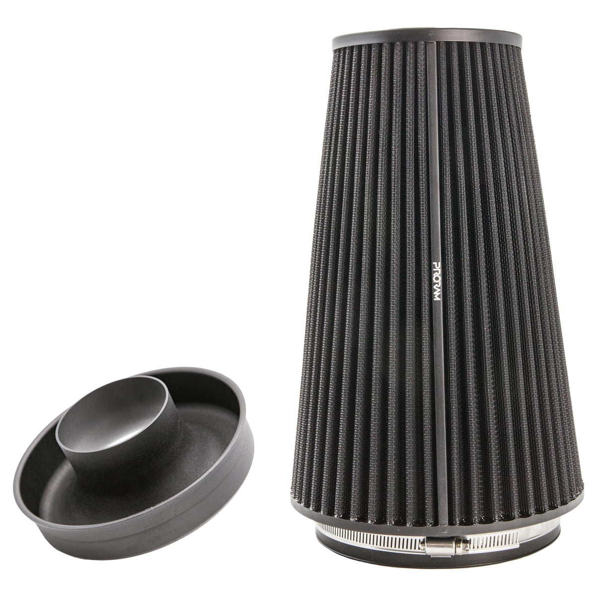 Ramair Ramair Pleated 76mm (3inch) ID Neck XLarge Cone Air Filter with Velocity Stack and Coupling