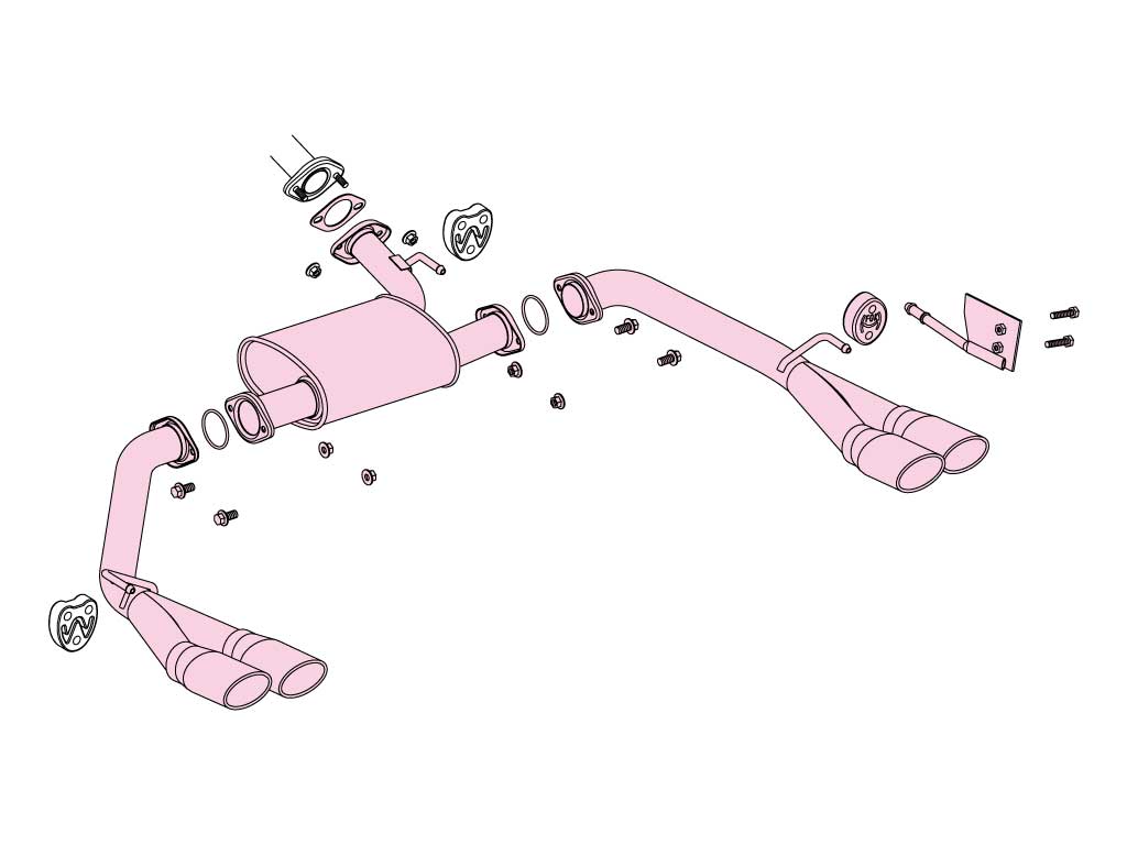 Fujitsubo A-S Exhaust - Nissan Serena Highwaystar Hv 2WD GFC27